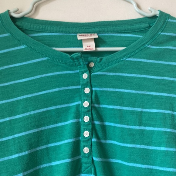 Ladies Long-sleeve Henley T - Picture 3 of 4